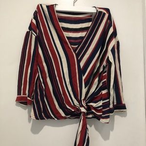 Zara striped blouse